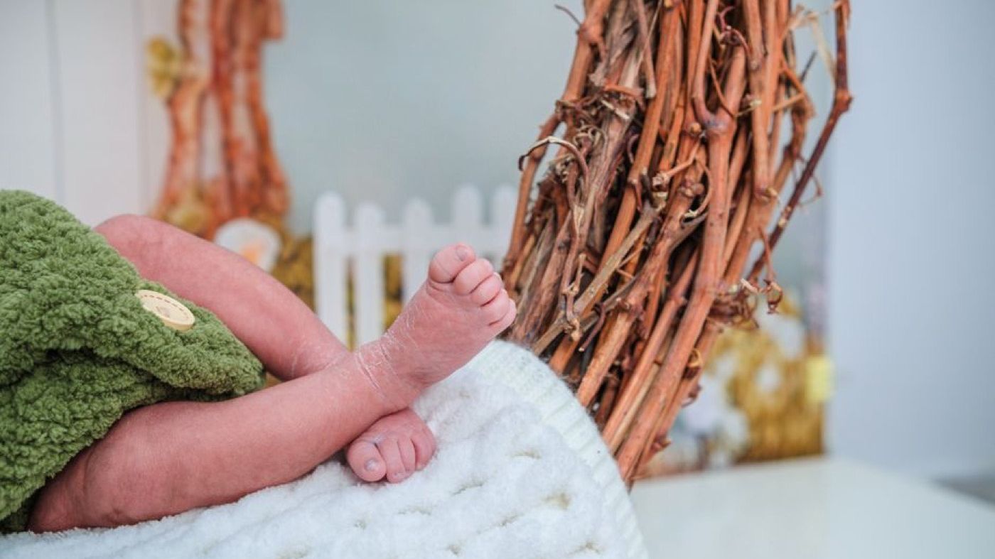 Kaki bayi yang baru lahir